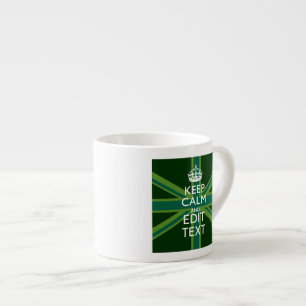 Tasse Expresso Vert Turquoise Gardez Le Calme Et Obtenez Votre Te