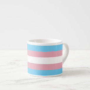 Tasse Expresso Visibilité du drapeau de fierté transgenre de Slip