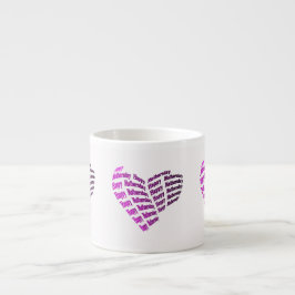 Tasse Expresso Voeux Coeur
