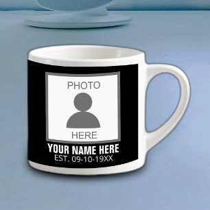 Tasse Expresso Votre photo ici Nom et âge