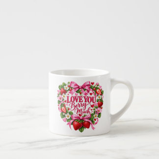 Tasse Expresso Vous aimez beaucoup les fraises Mug fraise | Rose