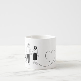 Tasse Expresso Voyage En Coupe D'Amour