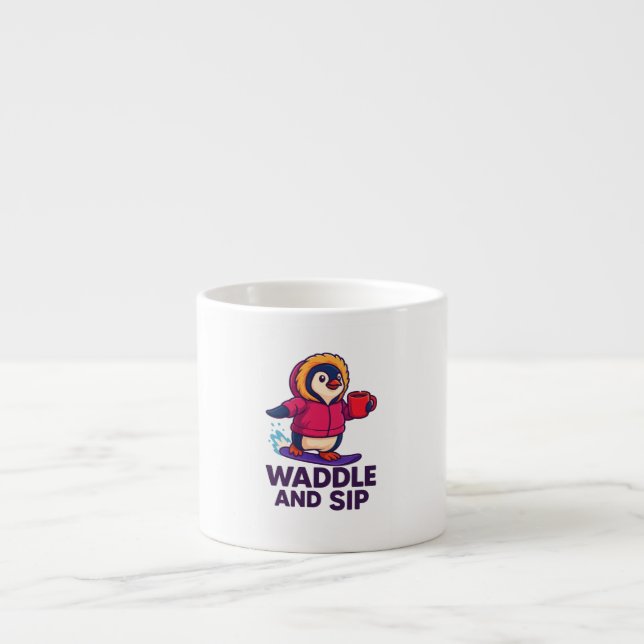 Tasse Expresso Waddle and Sip   (Devant)