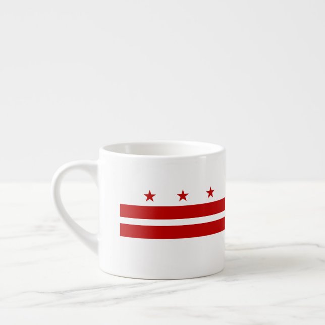 Tasse Expresso Washington, drapeau de C.C (Gauche)