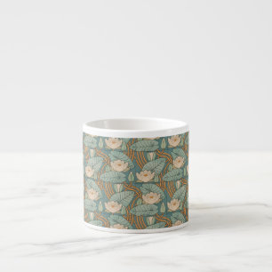 Tasse Expresso Water Lys Lily Art Nouveau Nature