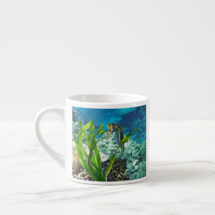 Tasse Expresso Whimsical Seahorse