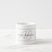 White Grey et Black | Cool Name & Monogram