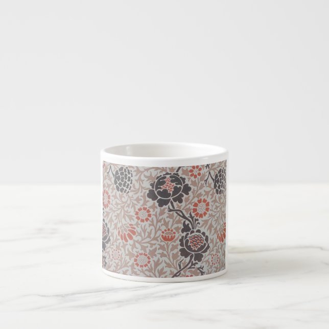 Tasse Expresso William Morris Grafton Botanic Art Design (Devant)