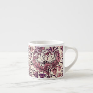 Tasse Expresso William Morris Rose Gold Cream Motif Floral