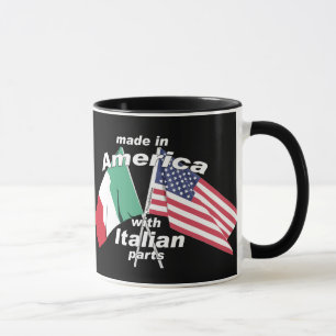 Tasse Fabriqué en Amérique avec les pièces italiennes