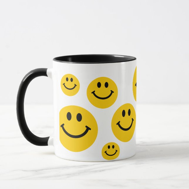Tasse Face Jaune rétro (Gauche)