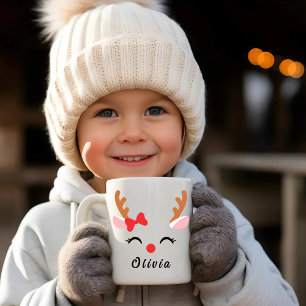 Tasse face renne   Musique de Noël personnalisée R