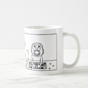 Tasse fâchée de singe