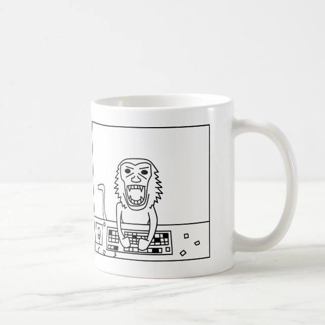 Tasse fâchée de singe (Droite)