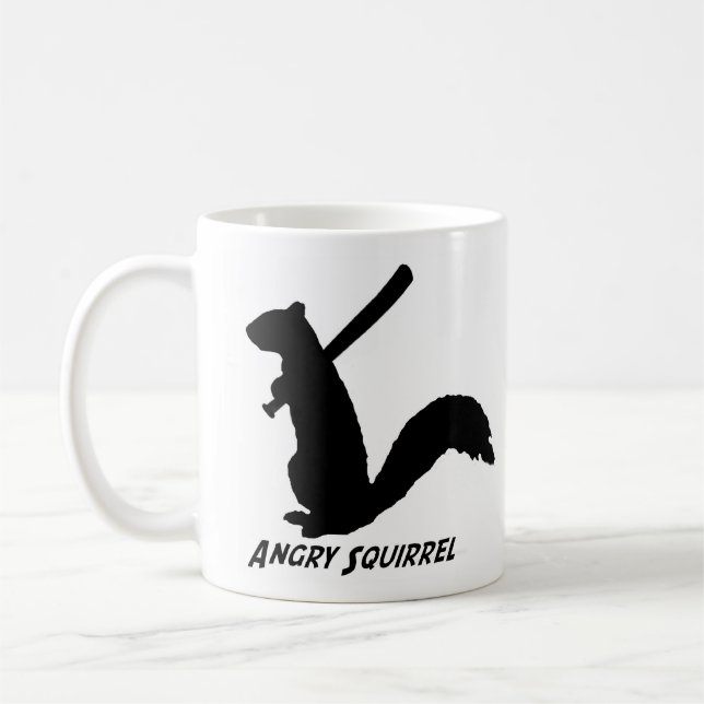 Tasse fâchée d'écureuil (noir) (Gauche)