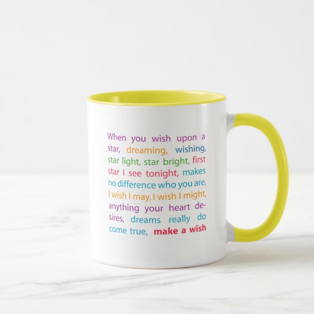 Tasse Faire un voeu (Droite)