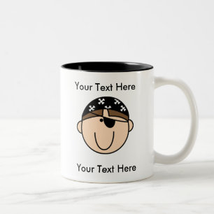 Tasse faite sur commande de brun de pirate -