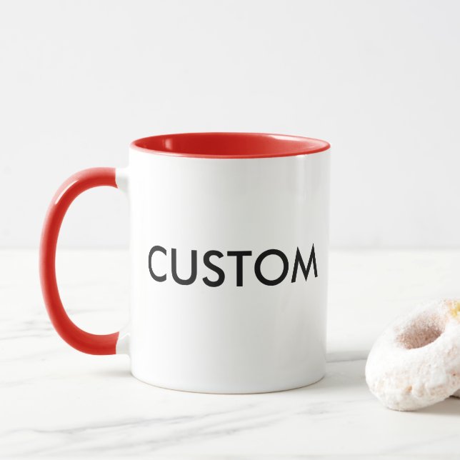 Tasse faite sur commande de la sonnerie 11oz - (Avec donut)