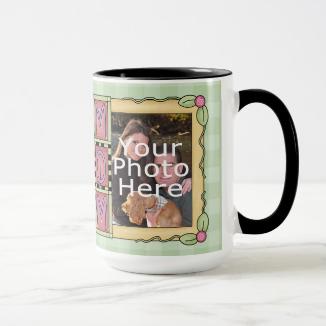 Tasse faite sur commande de photo de jour de mères (Droite)