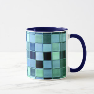 Tasse faite sur commande de tuile de SeaGlass dans