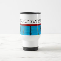 Tasse faite sur commande de voyage de natation