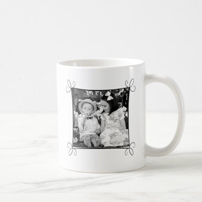 Tasse faite sur commande d'image avec le cadre (Droite)