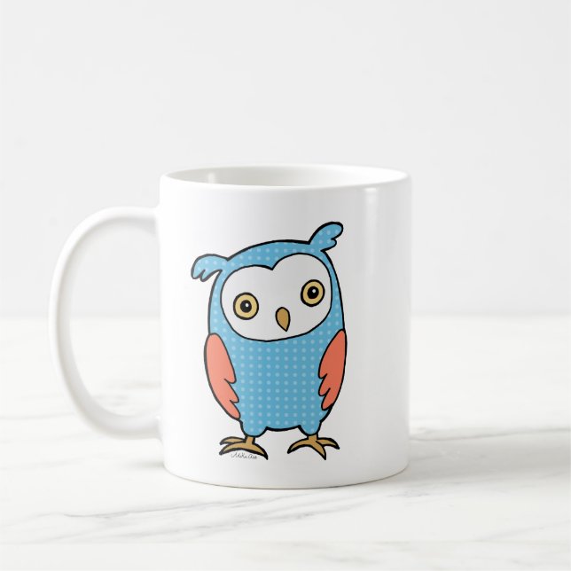 Tasse faite sur commande personnalisée de hibou de (Gauche)