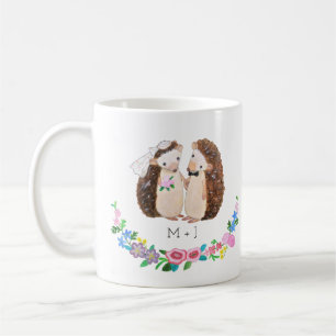 Tasse faite sur commande unique de hérisson de