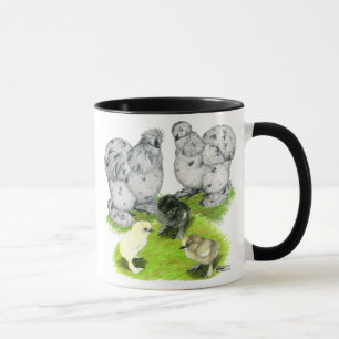 Tasse Famille Silkie Bantam Splash