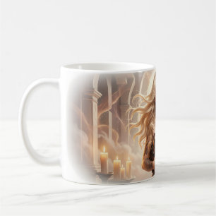 Tasse Fantaisie Couple Tendre Étreinte à la Lumièr