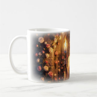 Tasse Fantasy Rose Garden Castle Porte-Torche