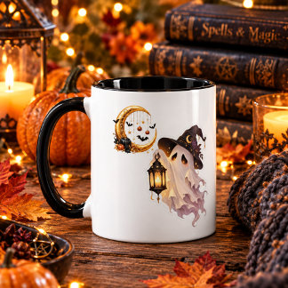 Tasse fantôme mignonne d'Halloween – Sorcière de c