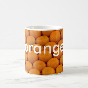 Tasse: färbt die deutsche Orange (orange) Kaffeetasse