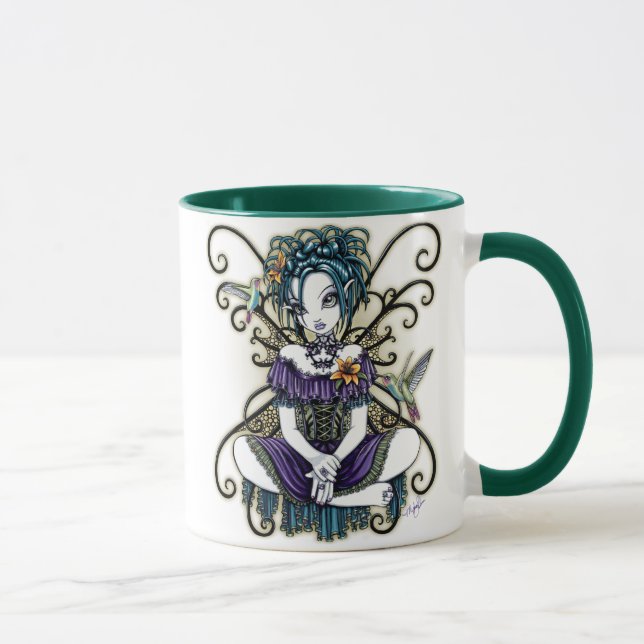 Tasse féerique d'art de colibri gothique de (Droite)