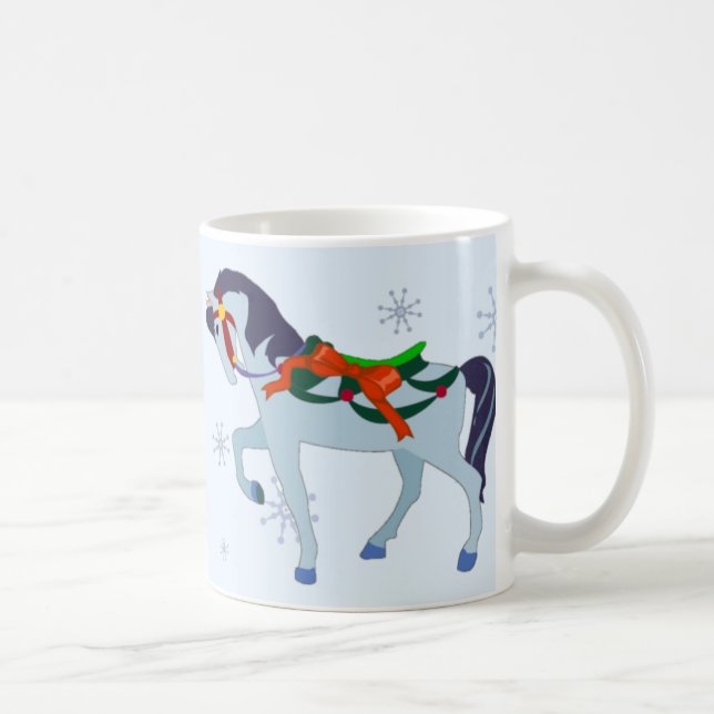 Tasse - Feiertags-Karussell-Pferd (Rechts)