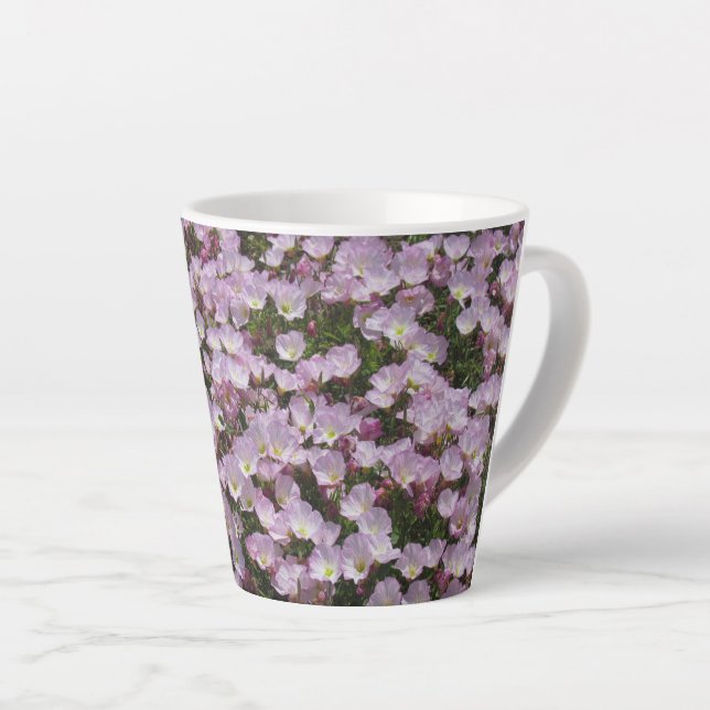 Tasse - Feld mit rosa Blumen (Rechte Ecke)
