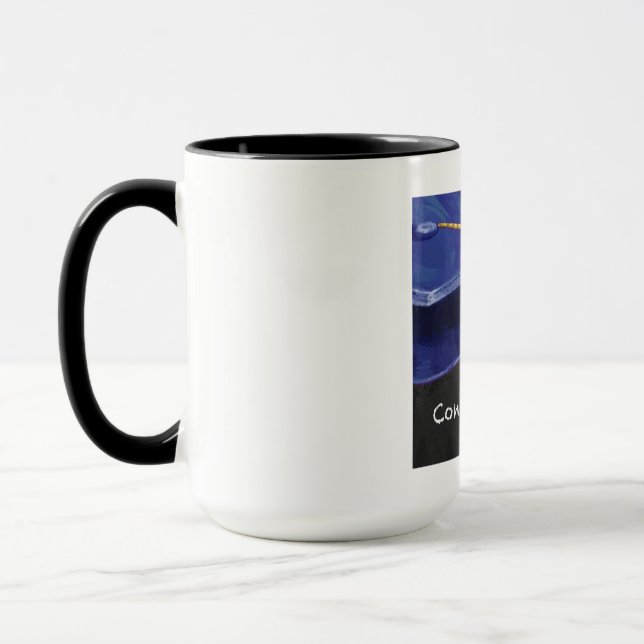 Tasse Félicitations bleu et noir (Gauche)