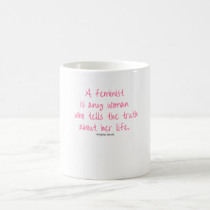 Tasse féministe de la Virginie Woolf