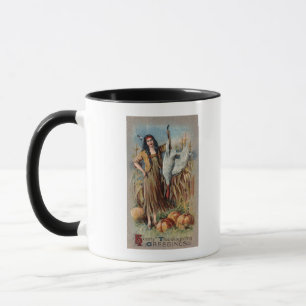 Tasse Femme native détenant la Turquie