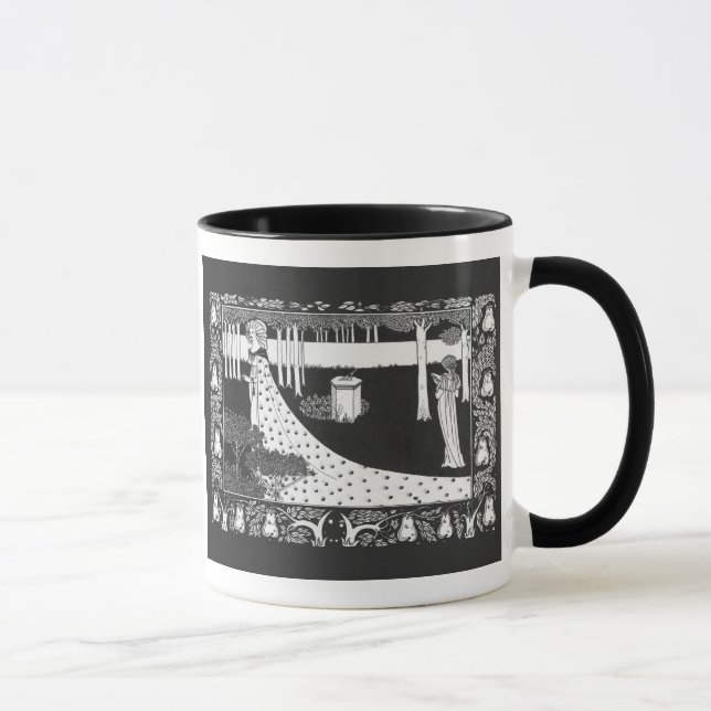 Tasse Femme noire et blanche de Nouveau d'art de (Droite)