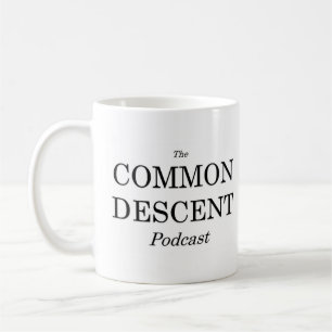 Tasse fendue de logo de Podcast commun de descente
