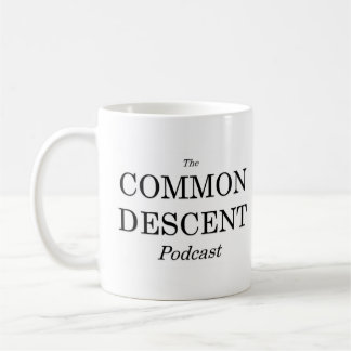 Tasse fendue de logo de Podcast commun de descente