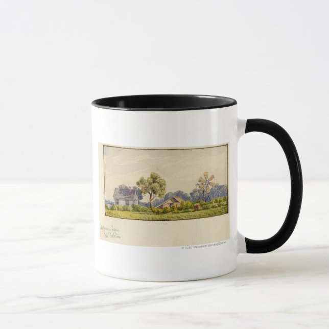 Tasse Ferme de la Californie, près de Stockton (Droite)
