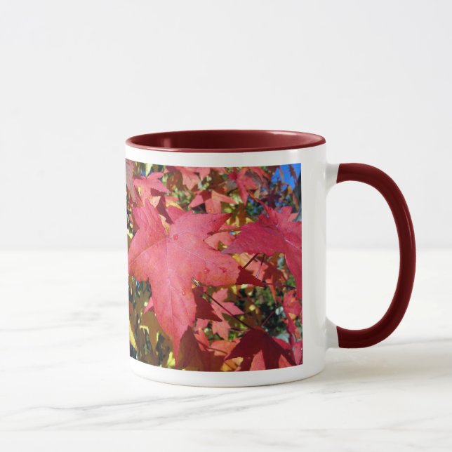 Tasse Feuille d'automne d'érable rouge (Droite)