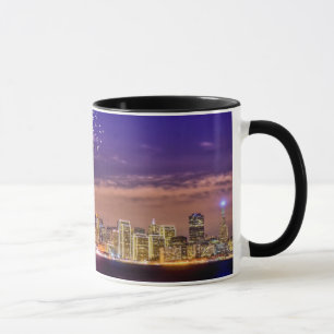 Tasse Feux d'artifice de nouvelle année de San Francisc