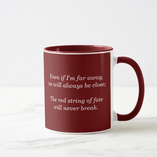 Tasse Ficelle rouge de destin (Droite)