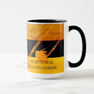 Tasse Fier d'être un ingénieur d'exploitation COLORÉ 