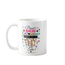 Tasse Fière d'être une Maman de Chat - Tasse Drôle
