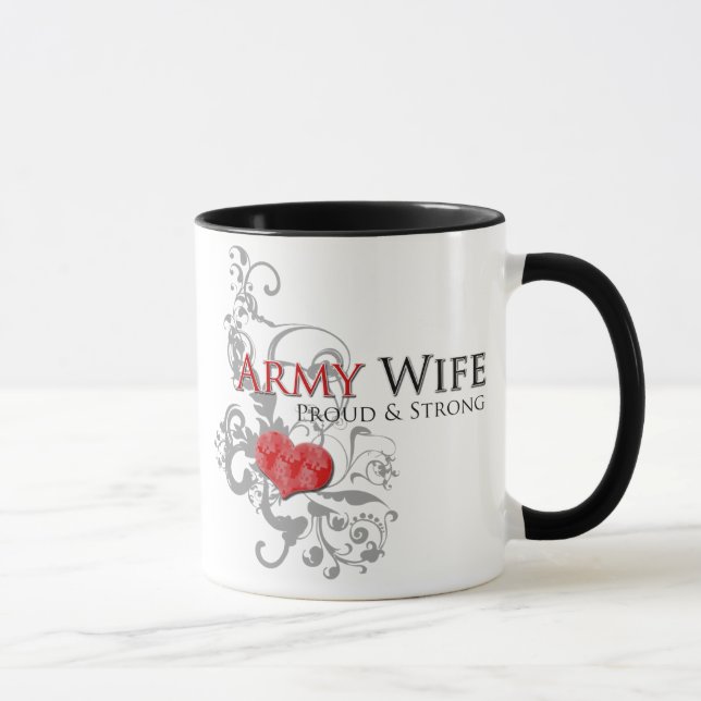Tasse fière et forte d'épouse d'armée - (Droite)