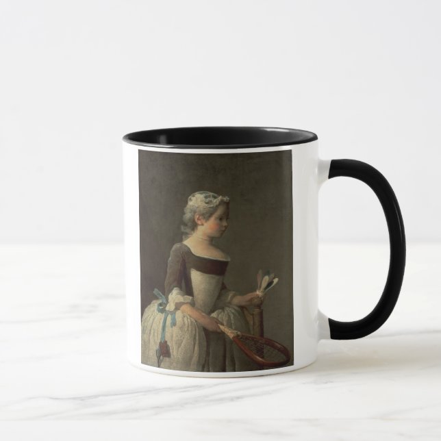 Tasse Fille avec la raquette et le volant (Droite)